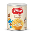 Nestlé Cerelac Wheat with Milk tin on a white background