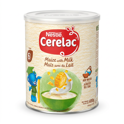 Cerelac with a white background