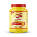 Checkers Banana Flavour Custard Powder jar on a white background