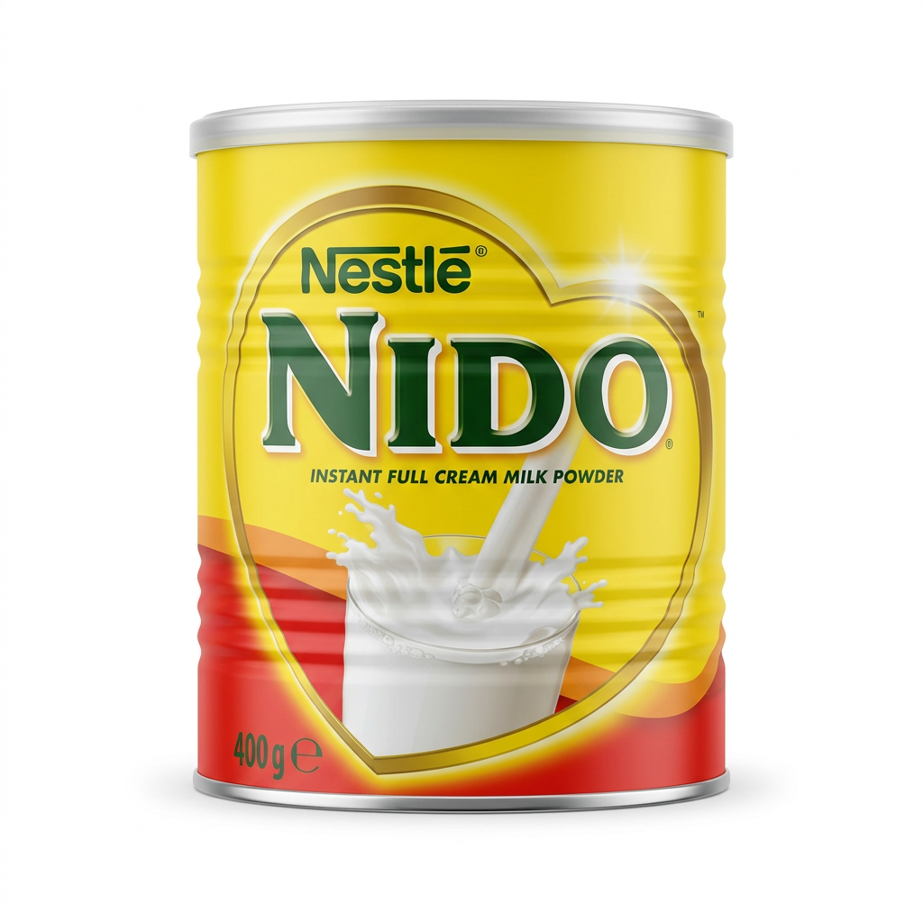 Nestlé Nido 400g tin on a white background